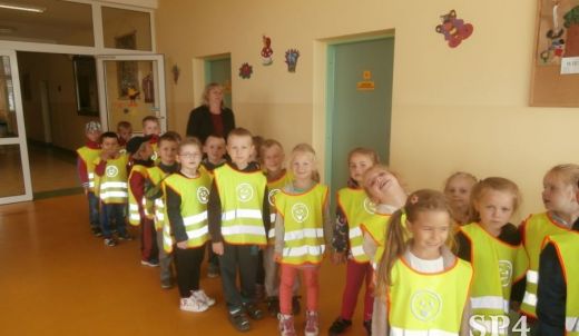 "Odblaskowe Dzieciaki" z klas 0