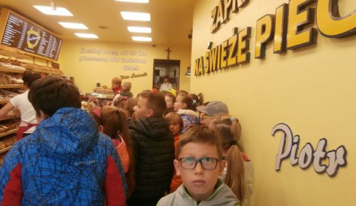 Klasy trzecie w "Piekarni-ciastkarni Piotr Żarnecki&quo