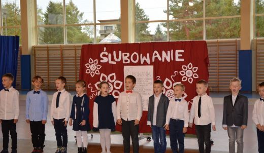 Uroczystość pasowania "pierwszaków" na uczniów szkoły