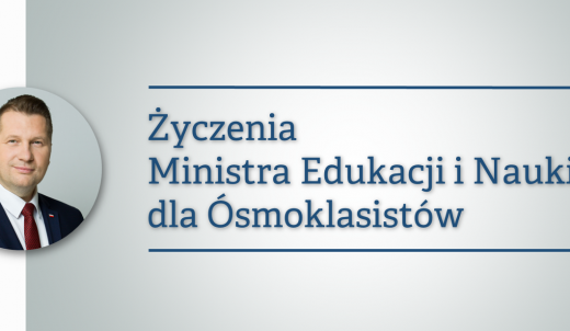 Życzenia ministra Przemysława Czarnka dla Ósmoklasistów