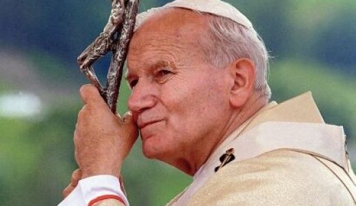 Zaproszenie na wystawę malarstwa pt. "Jan Paweł II wśró