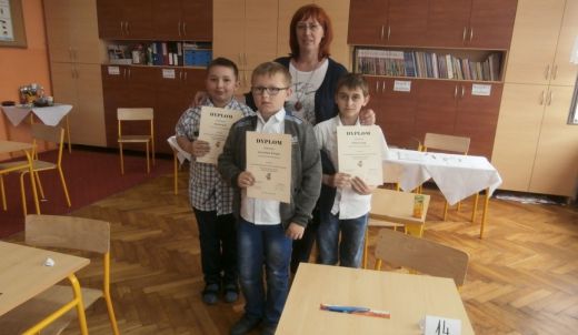Udział uczniów klasy III w konkursach