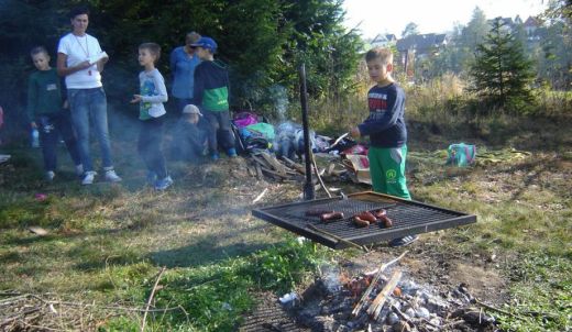 Pożegnanie lata przez uczniów klas I i II